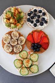 Healthy Snack 5 Delicious Ways To Eat Rice Cakes Tea Cups Tulips Rice Cake Recipes Healthy Healthy Snacks Recipes Healty Food