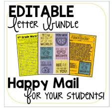 Editable Distance Learning Letter Bundle Send Happy Mail In 2020 Learning Letters Distance Learning Motivational Notes