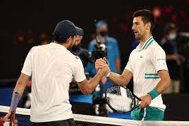 Top seed novak djokovic shows yet more mental and physical resilience to beat sixth seed alexander zverev and reach the australian open the serb will face russian qualifier aslan karatsev, who beat an injured grigor dimitrov, on thursday. Serbia Open 2021 Novak Djokovic Vs Aslan Karatsev Preview Head To Head Prediction