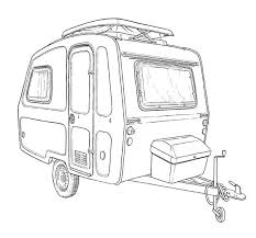 Illlustration For Pan Tu Nie Stal The Illustration Was Hand Drawn With A Pencil And Inked With Copic Multiliners Vintage Caravan Tiny Camper How To Draw Hands
