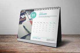 24 Stunning Calendar Designs For Inspiration Updated Desk Calendar Template Calendar Design Corporate Desk Calendar