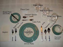 To the right of the plate, the knife for the first course is the farthest to the right. Formal Dining Layout Tea Party Table Tea Party Table Settings Wine Glass Cake