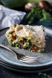 They're both known for layers of dough. Vegan Pot Pie With Filo Crust Happy Kitchen