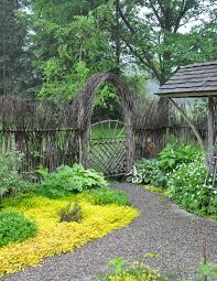 A Willow Garden In The Rolling Hills Of Caledon Ontario Garden Gate Design Willow Garden Garden Gates