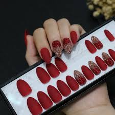 Glitter Stiletto Red Ombre Glitter Fake Nails Blue Full Set Gradeint Black False Nails Matte Nude Purple Bright Handmade Nails False Nails Aliexpress At work and for parties.