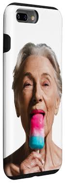 Amazon.com: iPhone 7 Plus/8 Plus Granny Licking Popsicle, Funny Grandma  Lover Summer Case : Cell Phones & Accessories