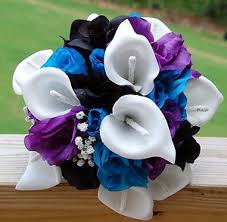 Black And Blue Wedding Colors Electronics Cars Fashion Collectibles Coupons And More Ebay Wedding Bridesmaid Bouquets Bridesmaid Bouquet White Bridesmaid Bouquet