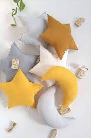 How to match decorative pillows to my child's room style? Mustard Star Muslin Pillow Children S Pillow Housewares Pillow Etsymktgtool Kidspillows Mustardki Childrens Pillows Kids Pillows Kids Decorative Pillows