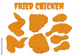 Fried chickens illustration, fried chicken buffalo wing kfc chicken nugget, cartoon hand painted fried food fried chicken, watercolor painting, cartoon character png. 9 Best Cartoon Chicken Nugget Images Stock Photos Vectors Adobe Stock