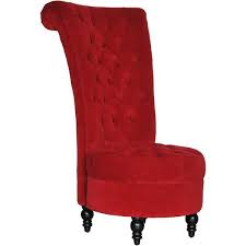 Homcom 45 Tufted High Back Velvet Accent Chair Red 180 Liked On Polyvore Featuring Home Furnitu High Back Chairs Velvet Accent Chair Velvet Tufted Chair