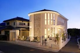 施工事例 東村山 らせん階段がエレガントなヨーロピアン邸宅 ハウステックスblog 外観 住宅 モダン モダンな豪邸 住宅 外観