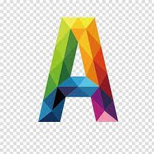 Multicolored Letter A Illustration Letter Colorful Letters A Transparent Background Png Clipart Blue Digital Art Geometric Background Digital Sticker