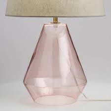 Uttermost anastasia light pink glaze ceramic table lamp. Cost Plus World Market Blush Pink Blown Glass Table Lamp Base