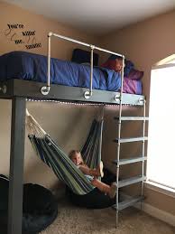 Hammock Under A Loft Bed Bed Design Bunk Bed Designs Bunk Beds