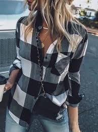Black And White Flannel Outfit Women 45 Stylish Outfits To Try This Fall In 2020 Plaid Outfits Checked Shirt Outfit Women Flannel Outfits
