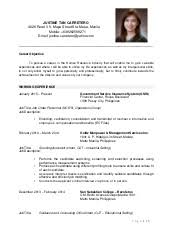 sample resume civil service eligibility