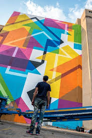Incognito A New Mural By Above In Johannesburg South Africa Geometric Wall Art Mural Mural Wall Art