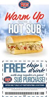 Pinned January 25th Free Chips Drink With Your Sub At Jerseymikes Thecouponsapp Shopping Coupons Hot Dog Buns Chips