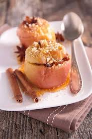 Pommes Au Four Farcies Aux Speculoos Un Deliceiux Dessert Aux Epices Douces Recette Pommes Au Four Dessert Facile Dessert