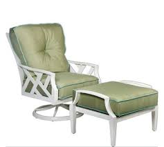 Harwick Collection By Designer Joe Ruggiero For Woodard Outdoor Swivel Rocking Chair And Ottoman Swivel Rocking Chair Chair And Ottoman Outdoor Ottoman