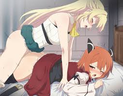 sincos slime taoshite 300-nen shiranai uchi ni level max ni nattemashita  aizawa azusa laika (slime 300) futanari horns no bra nopan pantyhose pussy  juice sex skirt lift yuri | 772629 | yande.re