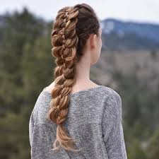 Backwards knot = backwards knot followed by backwards knot How To 4 Strand Braid Hairstyles Step By Step Tutorial