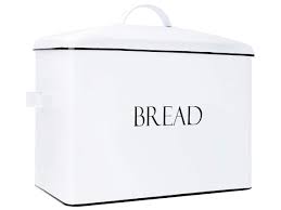 Shop for canister with wood lid at bed bath & beyond. Extra Large White Bread Box Wood Lid Bread Storage Container Home Bread Boxes Ourvagabondstories Com