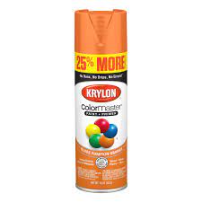 Krylon Colormaster Paint Primer Gloss Pumpkin Orange 15 Oz Walmart Com Walmart Com