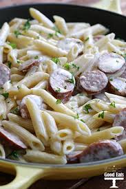 Easy Smoked Sausage Alfredo Sauce Grace And Good Eats Recipe Sausage Alfredo Recipe Pasta Recipes Alfredo Recipes