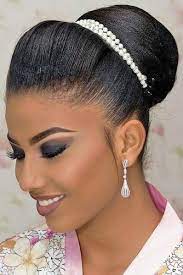 26 Beautiful Hairstyles For The African American Bride Beautiful Wedding Hair Black Wedding Hairstyles Natural Wedding Hairstyles