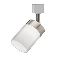 Lithonia Lighting Cylinder Glass 1 Light Brushed Nickel Track Lighting Head Lthcyld Mr16gu10 Bn M4 The Home Depot