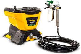 Use a sprayer to easily remodel interior walls always check the back of the paint container for appropriate cleaning solution. Wagner 0580678 Control Pro 130 Power Tank Paint Sprayer High Efficiency Airless With Low Overspray Amazon Com