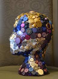 Parfüm & kosmetik bei amazon.de. Yes I Cover Styrofoam Heads With Buttons And Things Strange Hobby But I Love Doing It This One Is Inspired By Co Styrofoam Art Mannequin Art Styrofoam Head