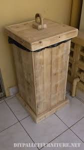 Poubelle Faite De Palettesmeuble En Palette Meuble En Palette Meuble Tele En Palette Projets En Bois De Palette Meuble Palette