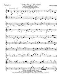 The rains of castamere redact. The Rains Of Castamere Violin Solo And Piano Sheet Music Pdf Download Sheetmusicdbs Com