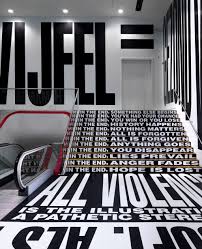Staircase By Barbara Kruger At Stedelijk Museum Amsterdam In 2020 Barbara Kruger Nightclub Design Exhibition Design