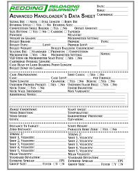 Free Printable Reloading Data Sheets And Box Label Templates