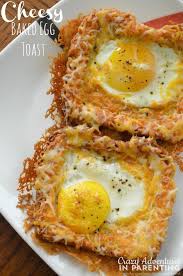 Cheesy Baked Egg Toast Recipe Recipes Eat Breakfast Food
