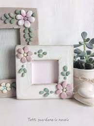 Decorare Con I Sassi Artigianato Cornici Cornici Artigianali Oggetti Di Conchiglie