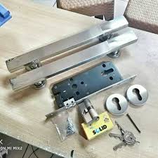 Handle handel kunci pintu bulat solid kamar mandi c 601x400 sn putih: Kunci Pintu Komplit 1 Set Ph Stanlis Body Pelor Cilinder Solid Shopee Indonesia