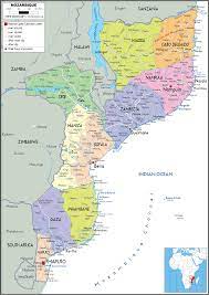 Mozambique On A Map Mozambique Map (Political) - Worldometer