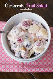Cheesecake Fruit Salad Recipe By Oh Sweet Basil Recipe Cheesecake Fruit Salad Fruit Recipes Food