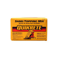 Leveling compound is a mixture of cement designed to pour easily over a concrete floor to smooth out any uneven areas in that floor. Quikrete 60 Lb Sand Topping Mix 110360 The Home Depot