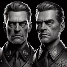 Big Brother is a stern, middle-aged man with sharp by JamesHosie1995