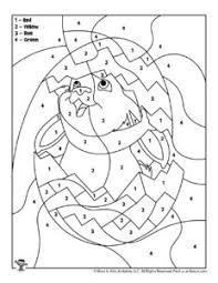 When the printable coloring page has loaded, click on the print icon to print it. Easter Color By Number Pages Woo Jr Kids Activities