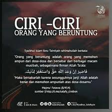 376 Ciri Ciri Orang Yang Beruntung Faedah Telegram Me Riyadhus Salafiyyin Poster Dan Video T Kutipan Pelajaran Hidup Kutipan Agama Kata Kata Indah