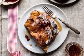Baked Cinnamon Creme Brulee French Toast With Raspberry Preserves Half Baked Harvest