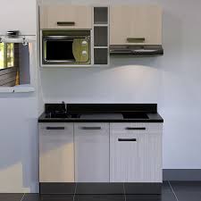 Vous préparez de grandes quantités d'aliments à l'avance (sans assaisonnement, sans rien). Kitchenette 140 Cm Avec Etagere Emplacement Hotte Et Micro Ondes