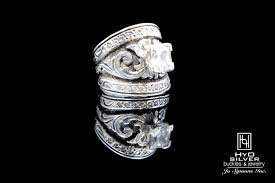 Western Sterling Silver Crystal Solitaire Ring W Oxidized Silver Ring Designs Silver Rings With Stones Delicate Gold Jewelry