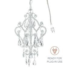Matching shades with pink cafe. 1 Light Mini White Crystal Chandelier Small Plug In Swag Girls Room Fixture Lamp Girls Room Chandelier Kids Chandelier Mini Chandelier
